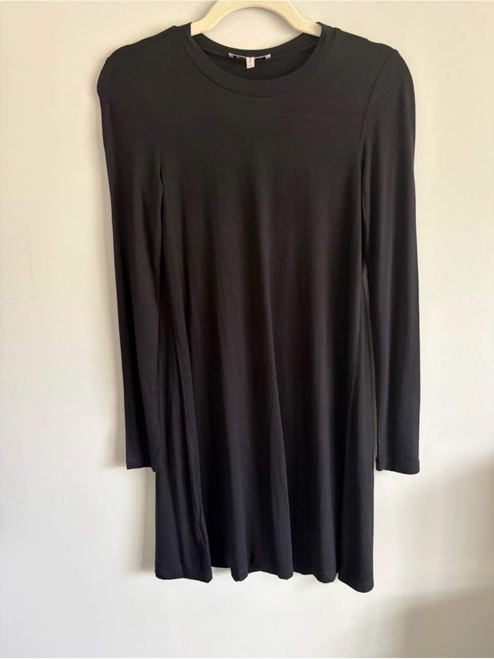 BCBGeneration Black Long Sleeve Swing Dress
